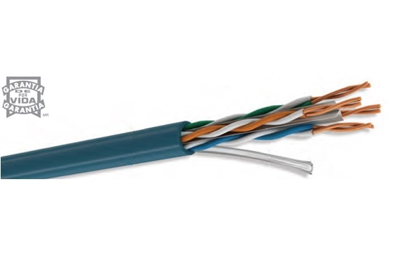 Cable utp condumex 66445812 - 305 m, azul, utp cat5e interior, 100  cobre