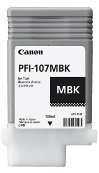 Tanque de tinta canon pfi-107mbk - negro, inyección de tinta, ampolla