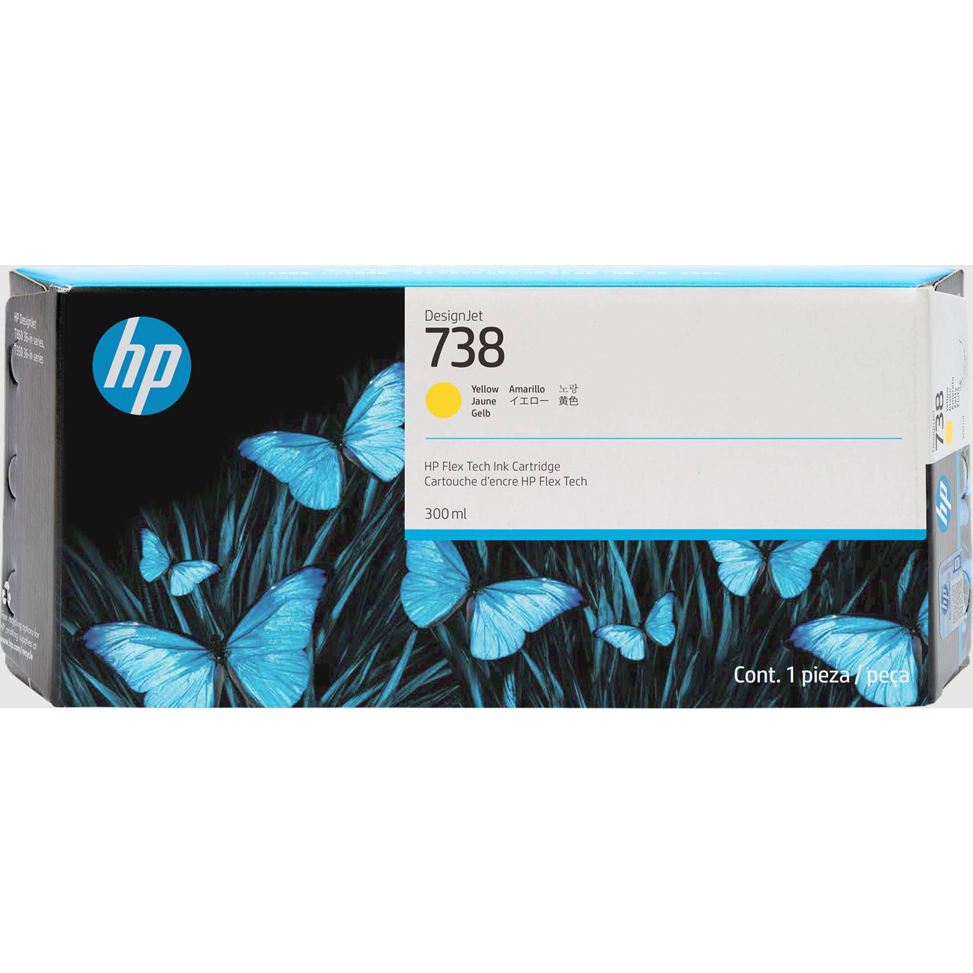 Tinta hp 738 amarillo 676m8a 300ml