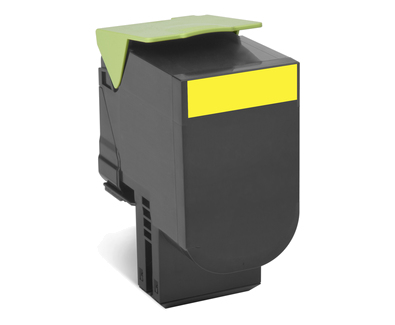 Cartucho tóner lexmark - 4000 páginas, amarillo, laser, negro, verde