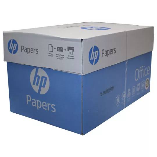 Papel tamaño carta color blanco marca hp 764025932868 75gr 92  blancura 10 resmas con  500 hojas cada una