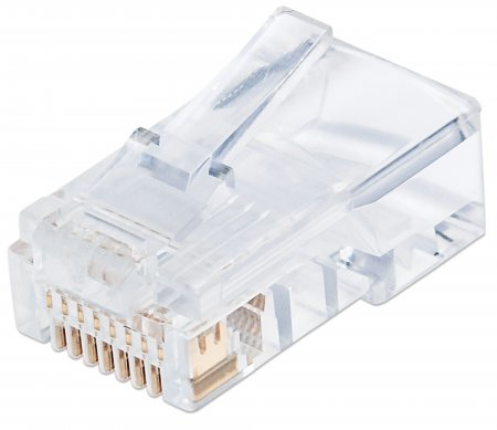 Plug cat5e intellinet 790512 - transparente