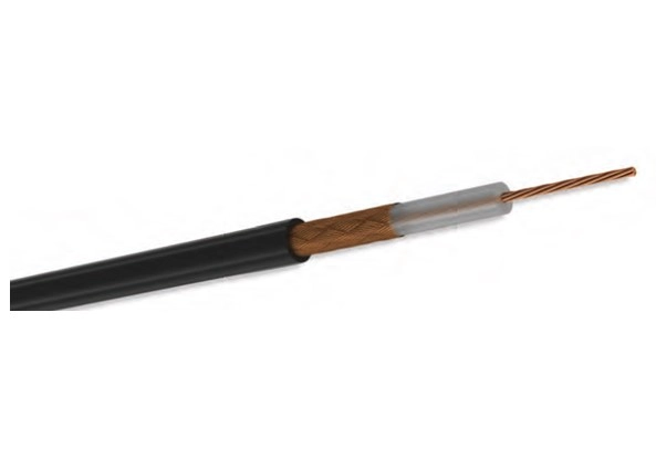 Cable coaxial condumex 800027 - 500 m, negro, 100  cobre, coaxial rg-8