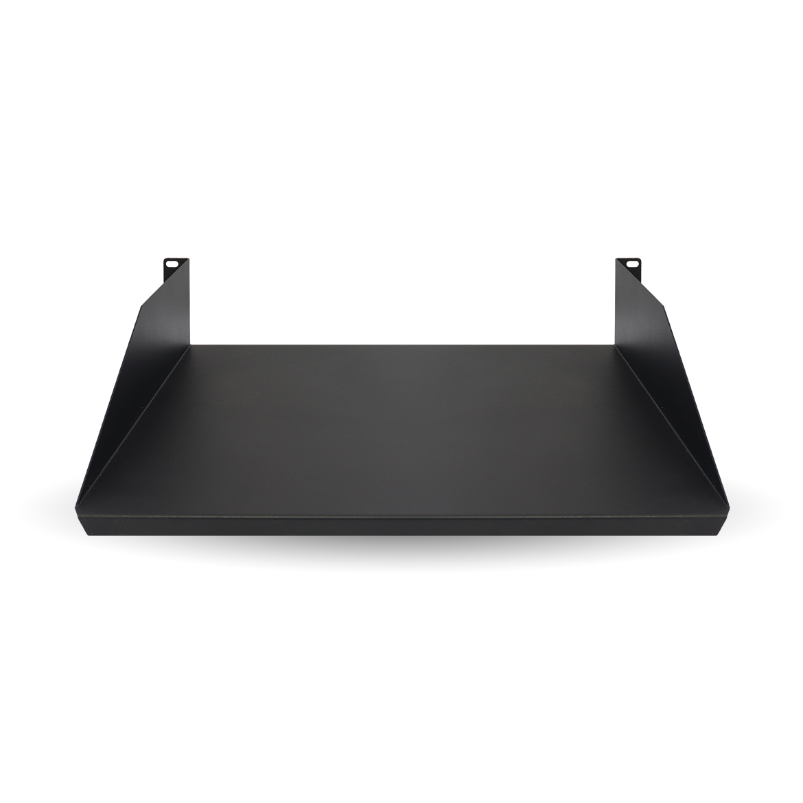 Charola lisa para rack 2u x 35 cms brobotix 830733 - negro, acero, 20 kg, 2u