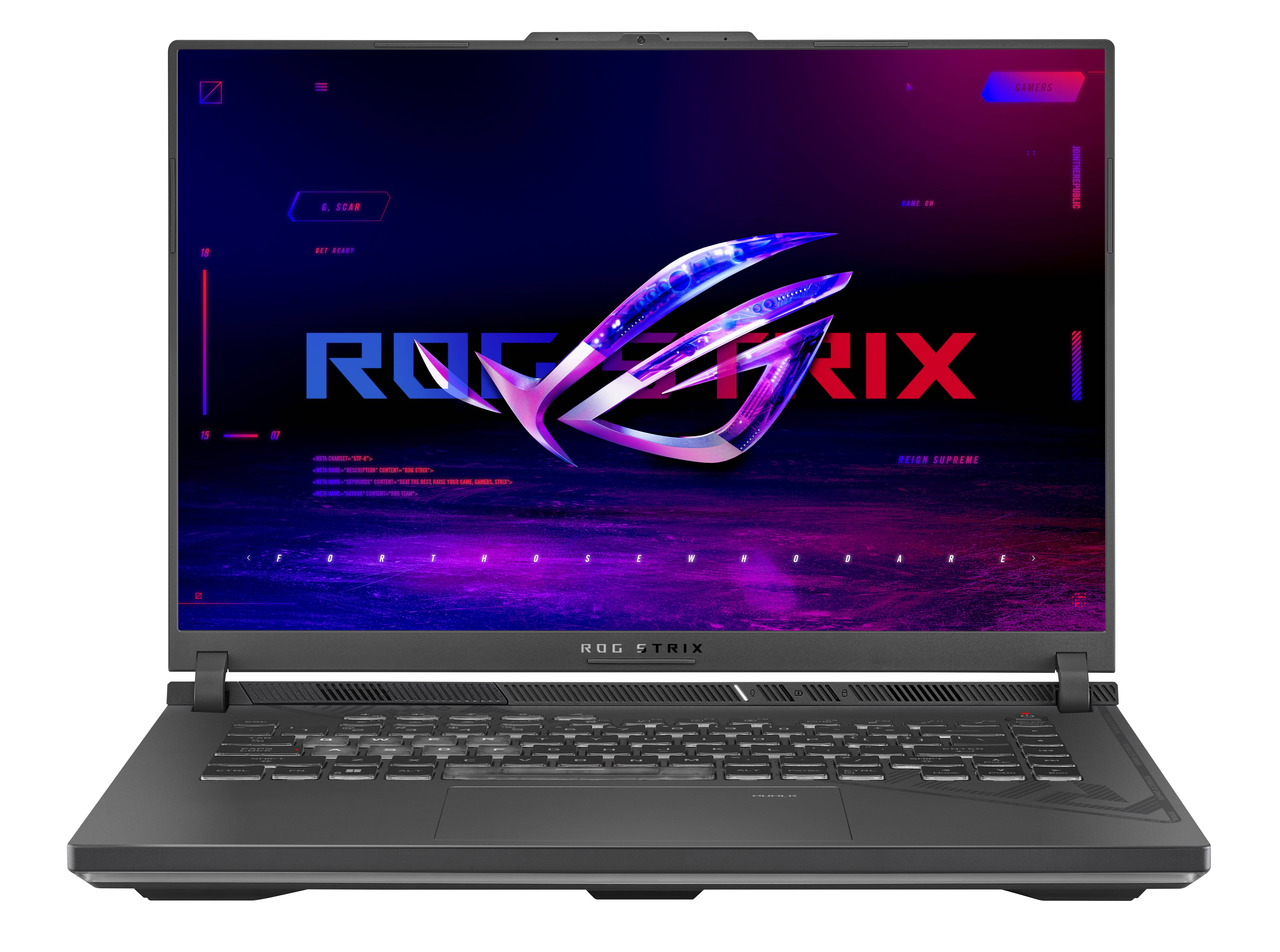 Laptop rog strix g614jv-n3192w  16 - fhd+ 16:10  i7-13650hx con 14 núcleos nvidia® geforce rtx™ 4060, 16gb de ram, ssd de 1tb, w11 home, eclipse gray