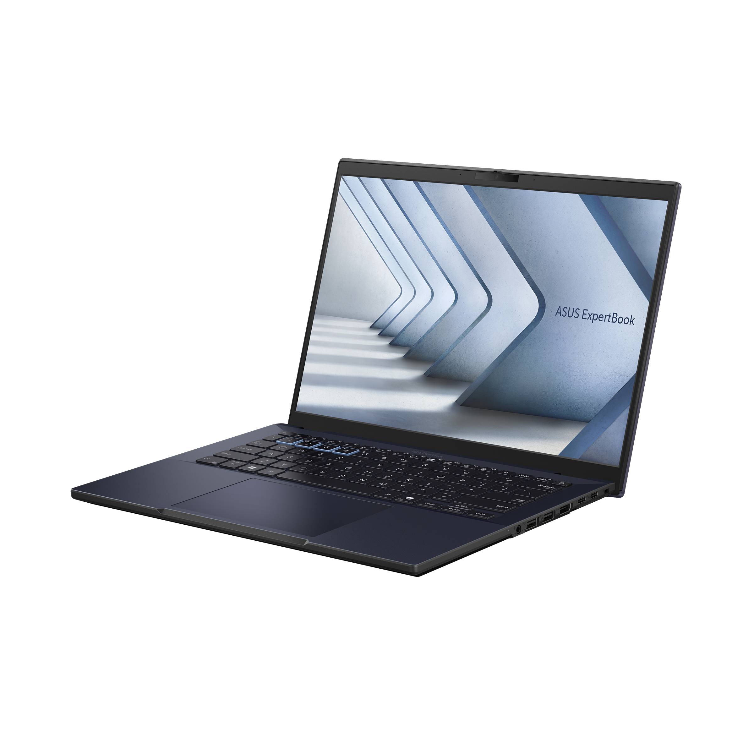 Laptop asus experbok b3404cva-i716g512-p1 14 intel core i7-1360p 512gb ssd ram 16gb windows 11 pro negro gráficos intel® uhd wi-fi 6e  mil-std 810h