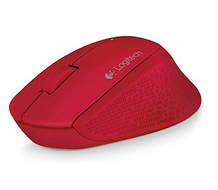 Mouse logitech m280 - rojo, 3 botones, usb, óptico, 1000 dpi