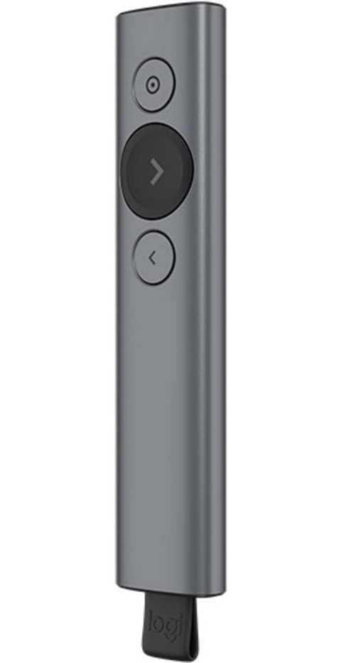 Presentador inalámbrico logitech spotlight - gris, rf inalámbrico