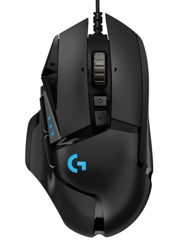 Mouse alámbrico logitech g502 hero - negro, 11, alámbrico, óptico, 16000 dpi