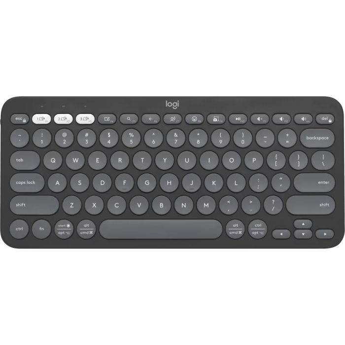 Teclado logitech pebble keys 2 k380s grafito inalambrico easy-switch bluetooth logi bolt no incluido. (español)