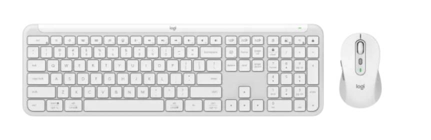 Teclado/mouse logitech mk950 signature slim inalambrico usb bolt blanco