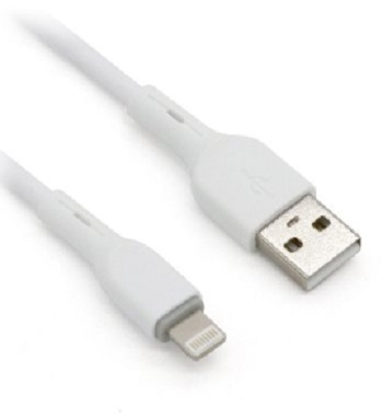 Cable lightning brobotix 963165 - usb v2.0., lightning., blanco, 1m