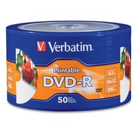 Disco dvd-r verbatim dvd-r - dvd-r, 50, 120 min