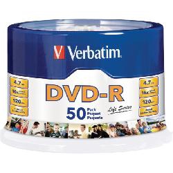 Disco dvd-r verbatim - dvd-r, 50, 120 min