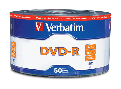 Dvd-r verbatim - dvd-r, 50 piezas, 120 min