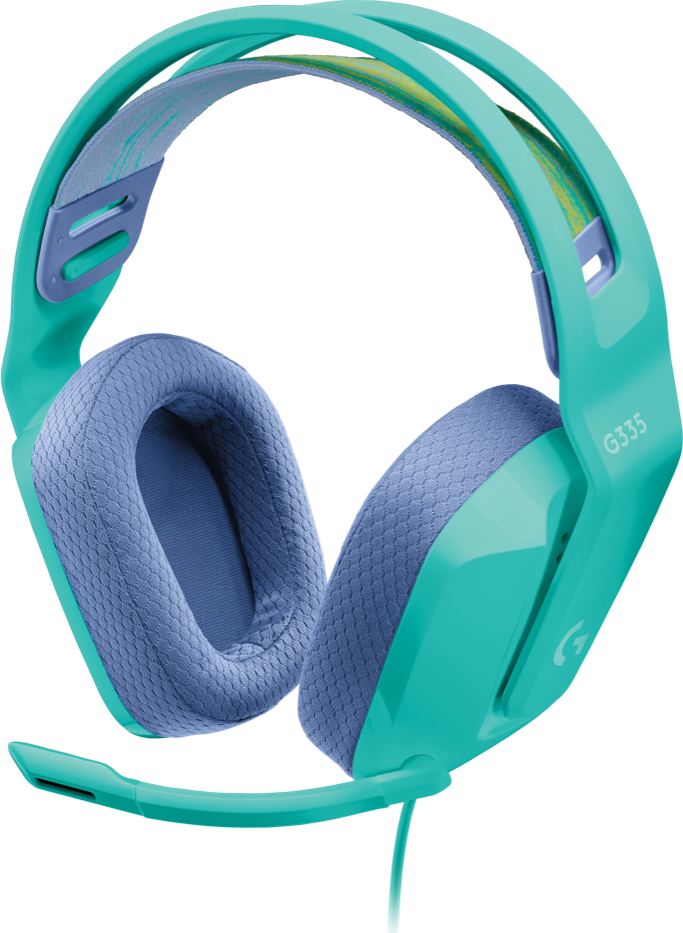 Diademas  logitech g335 - diadema, menta