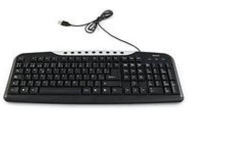 Teclado verbatim - usb, alámbrico, pc/server, negro