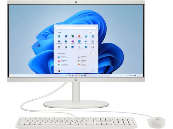 Computadora de escritorio all in one hp 22-dg0007la 21.45 (a23whla#abm) - intel n100, ssd de 512 gb, memoria 8 gb de ram, windows 11 home 64bit