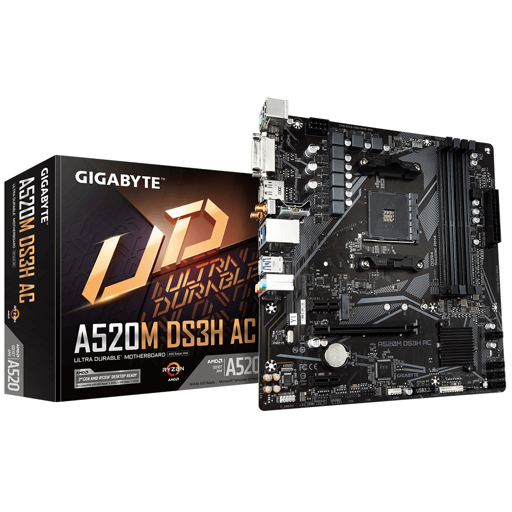 Mb gigabyte a520m ds3h ac