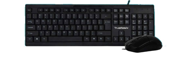 Kit teclado estándar y mouse acteck ac-928984 - estándar, 105 teclas, negro