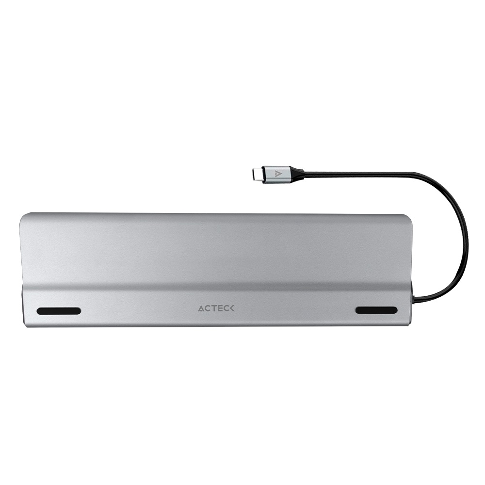 Docking station usb c 14 en 1 port x dh690 acteck ac-932950 - usb c, windows / macos / linux, blanco