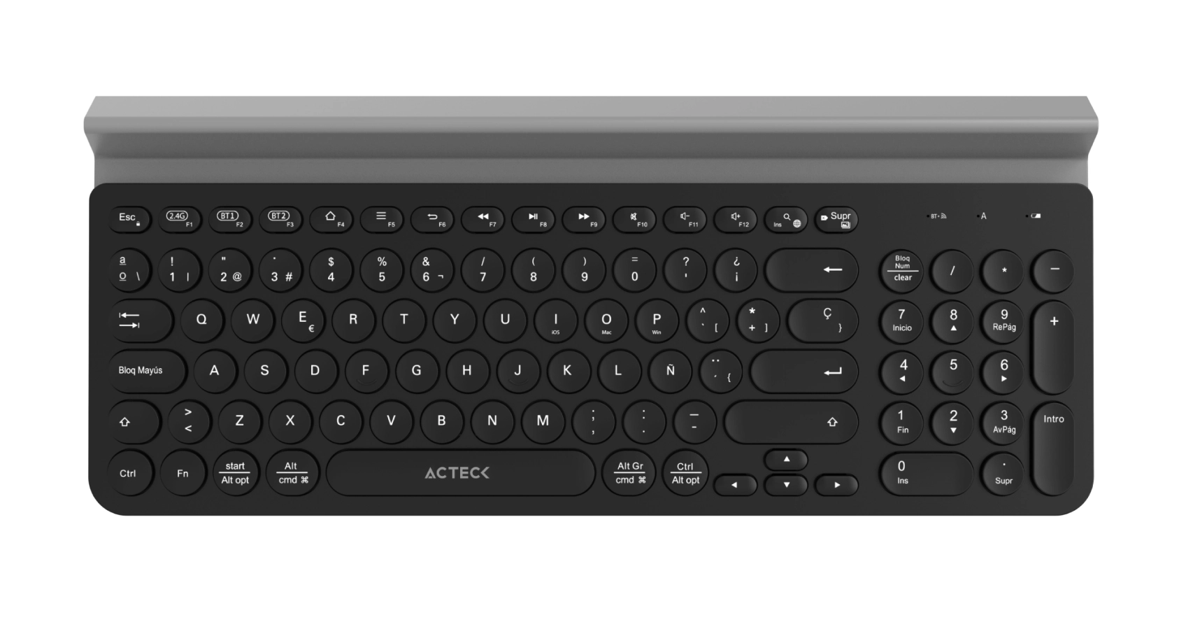 Teclado inalámbrico conexión dual 2.4hz/bluetooth  inspire comp ti695 elite series