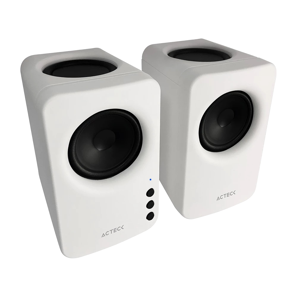 Bocinas bluetooth dynamic exact mini bs475 advance series - sonido estéreo 2.0, potencia 10w rms, conexiones: bluetooth 5.3v, auxiliar, adaptador de corrient