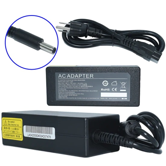 Cargador / adaptador para laptop generico ac-dell-65w de 65w 19.5v 3.34a (4.5*3.0)