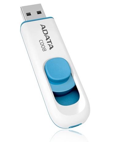 Memoria usb adata c008 - color blanco, 16 gb, usb 2.0