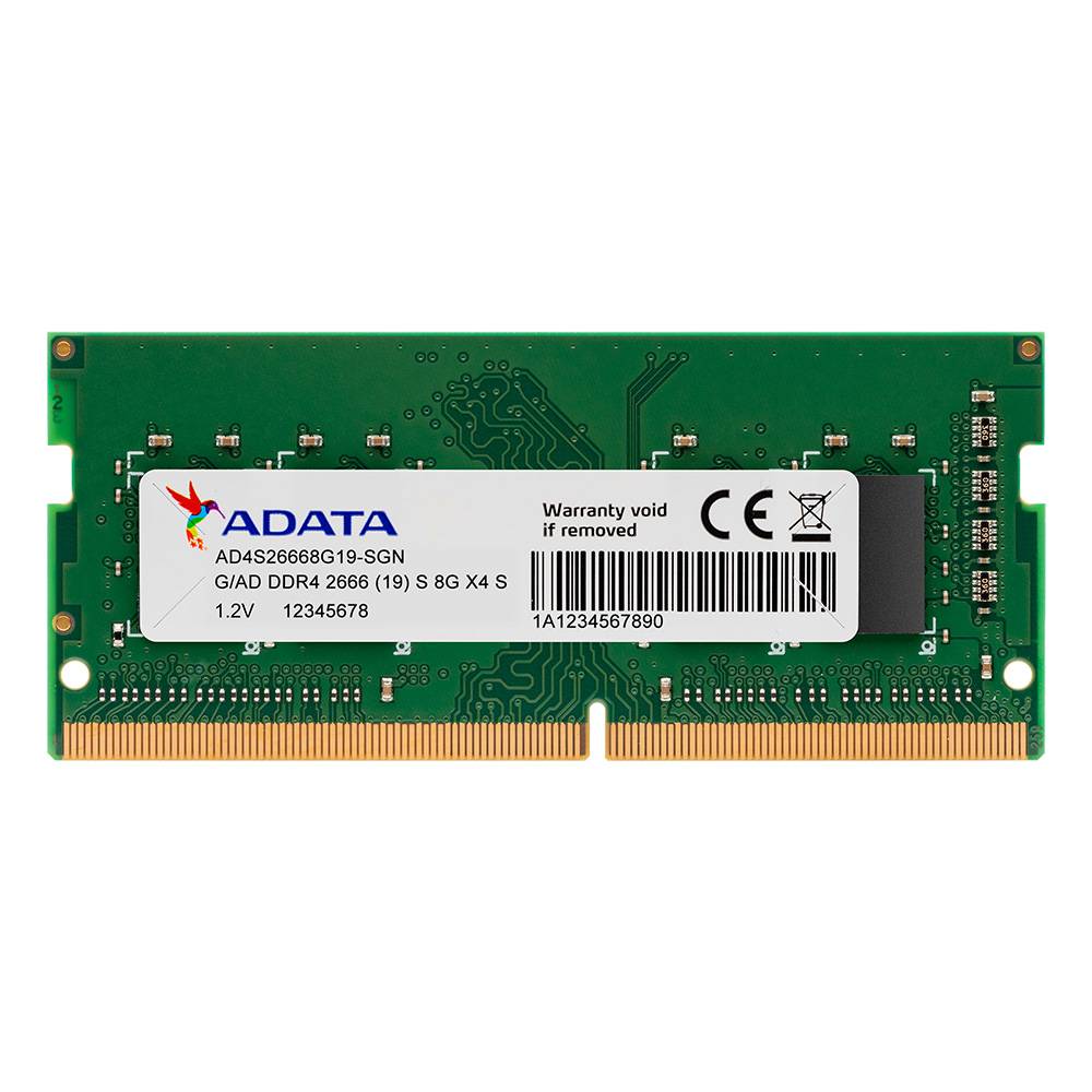 Memoria adata ad4s26668g19-sgn - 8 gb, ddr4, 2666 mhz, so-dimm