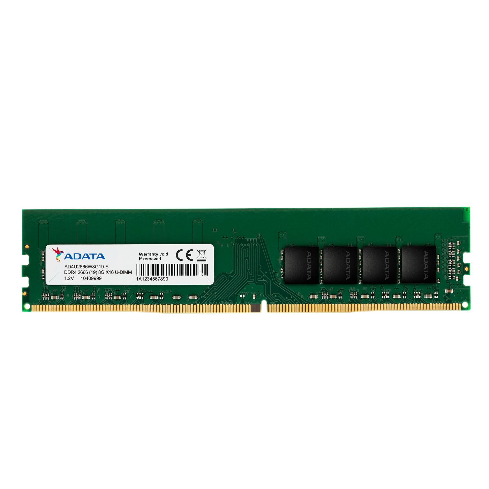 Memoria ram adata premier - 8 gb, ddr4, 2666 mhz, udimm, pc de escritorio