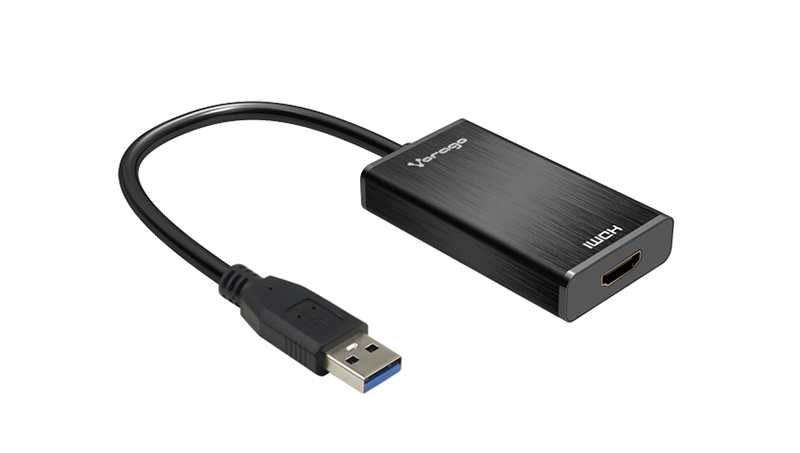 Adaptador usb a hdmi vorago usb 3.0 full hd - usb 3.0, hdmi, negro