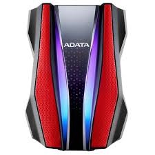 Disco duro externo adata hd770g - 2 tb, usb 3.2 gen 1, 2.5 pulgadas, rojo