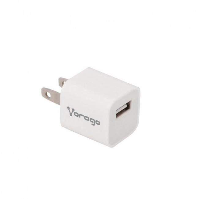 Cargador de pared vorago au-105 - interior, corriente alterna, color blanco, 5 v