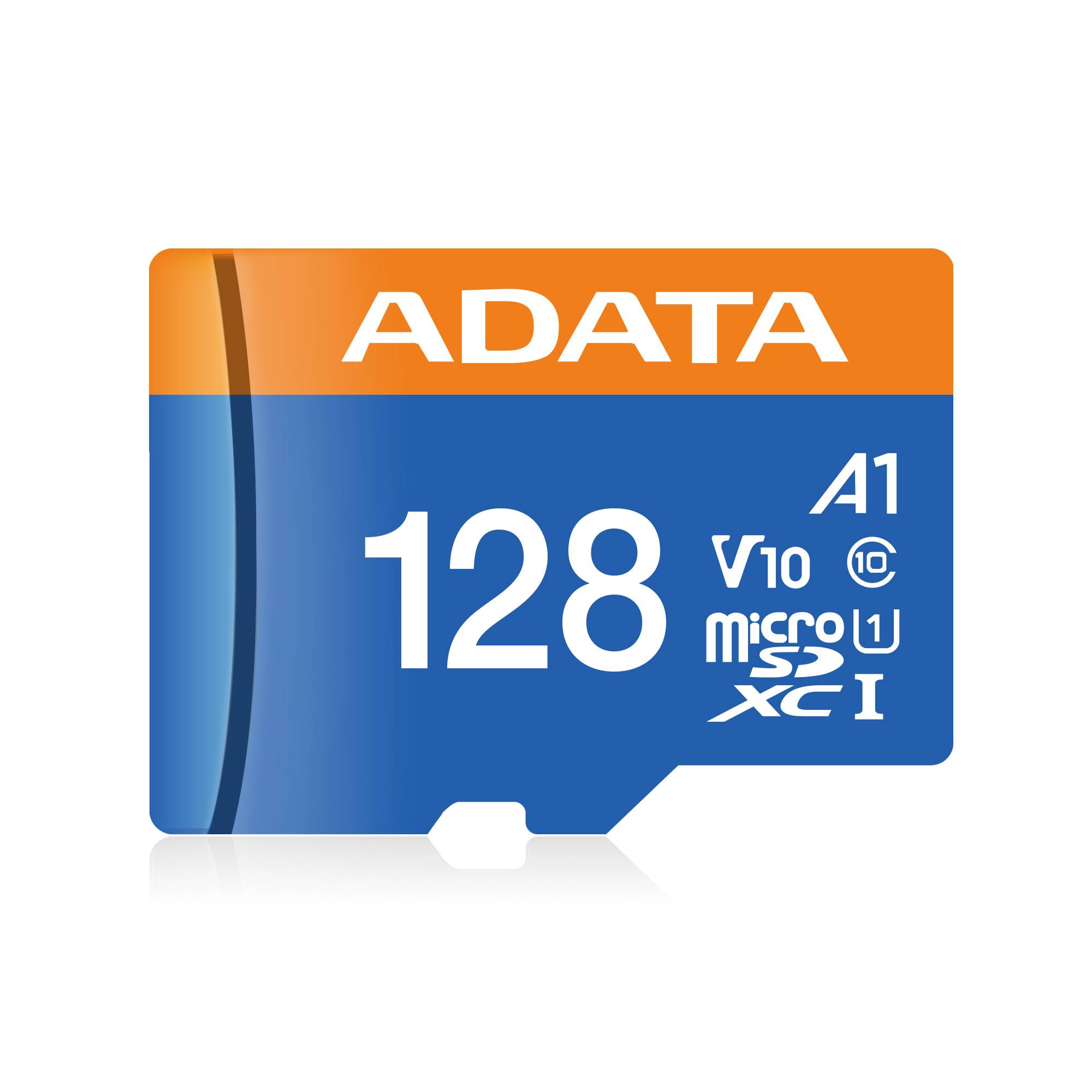 Memoria micro sd adata ausdx128guicl10a1-ra1 - 128 gb, 100 mb/s, negro, clase 10