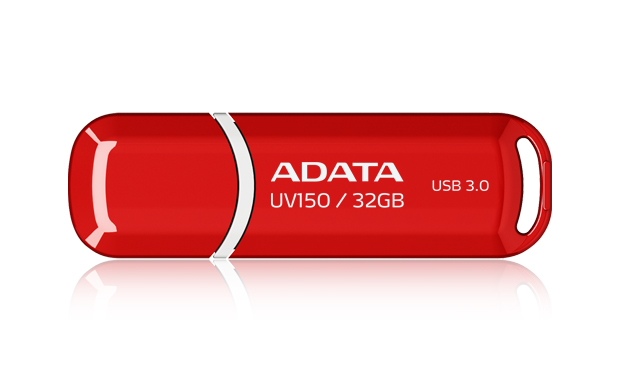 Memoria usb adata auv150-32g-rrd - rojo, 32 gb, usb 3.2