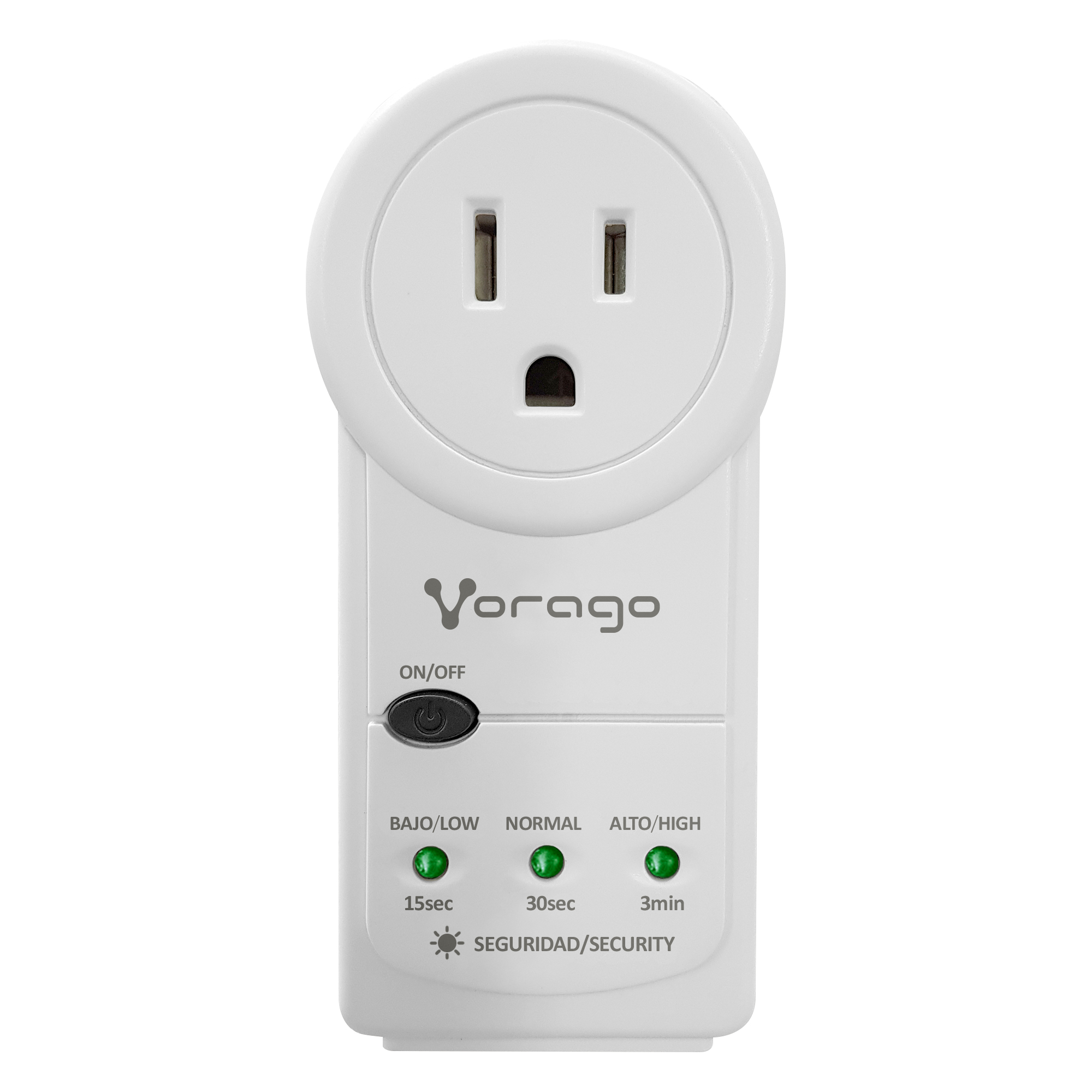 Protector de voltaje vorago avr-300 rj45/rj11 portatil - 1800w, electrodomésticos, blanco