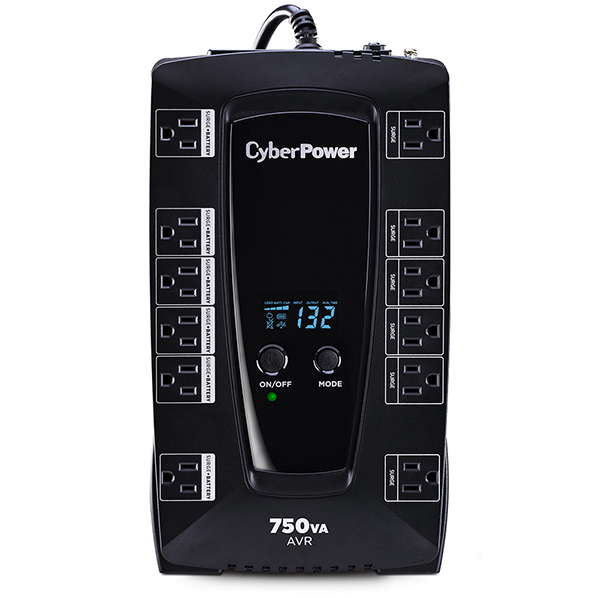 No-break cyberpower avrg750lcd - 750 va, 450 w, negro