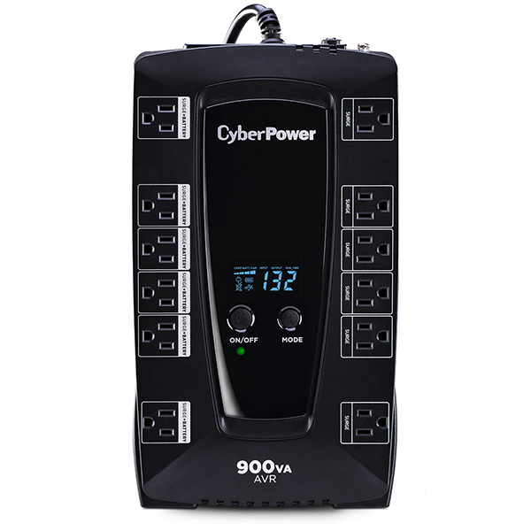 No-break cyberpower avrg900lcd - 900 va, 480 w, negro