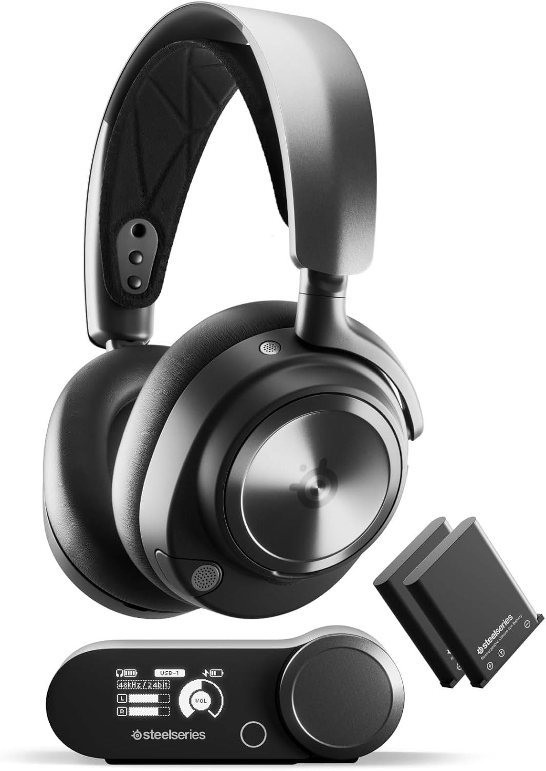 Steelseries arctis nova pro - auriculares inalámbricos multiplataforma para juegos - pc/playstation/xbox/mobile