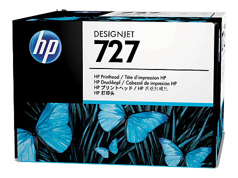 Cabezal hp 727 - b3p06a, negro mate - negro fotográfico - cian - magenta - amarillo - gris