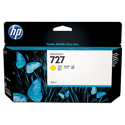 Tinta hp 727 - b3p21a, amarillo 130ml