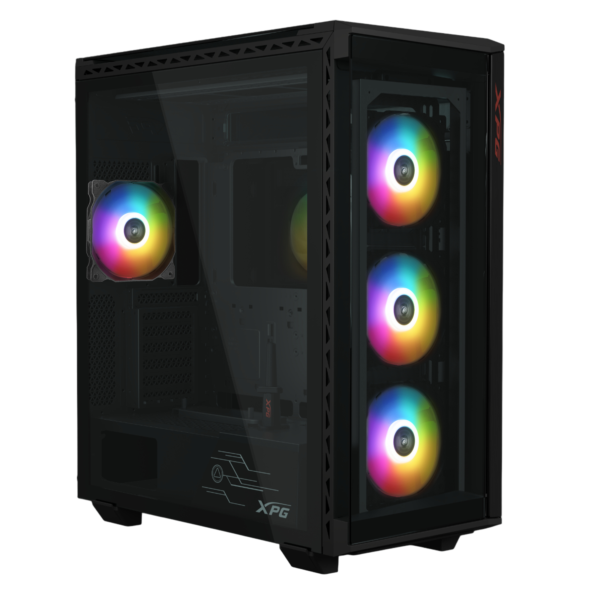 Gabinete gamer xpg battlecruiser ii. media torre (e-atx - atx, micro-atx, mini-itx). battlecruiseriist-bkcww