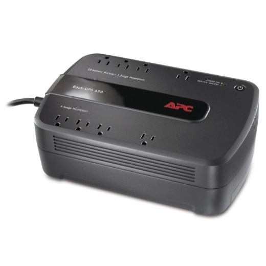 No-break apc - 650 va, 390 w, 24 h, negro, hogar y oficina