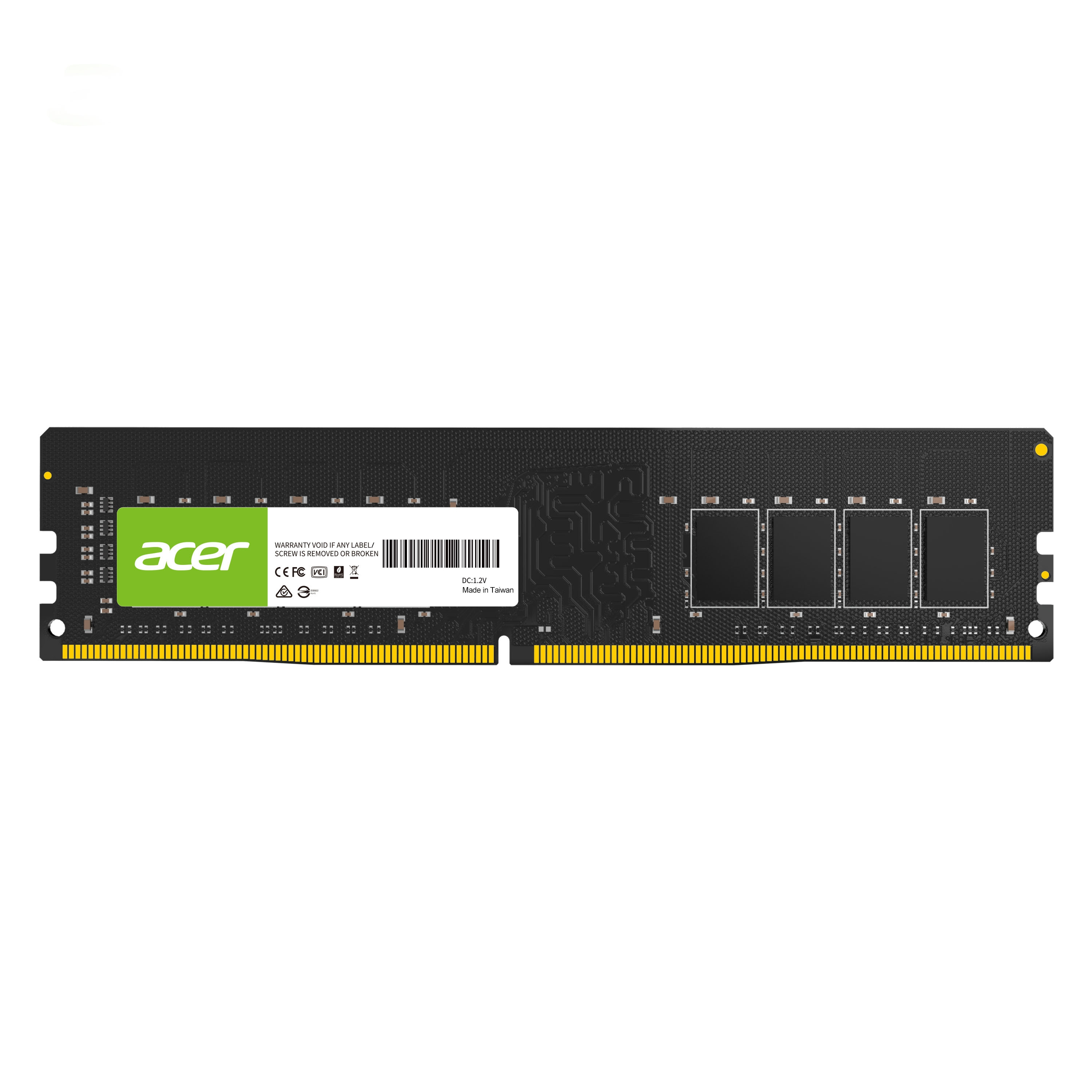 Memoria ddr4 acer modelo ud100 de 8gb udimm 2666mhz bl.9bwwa.221