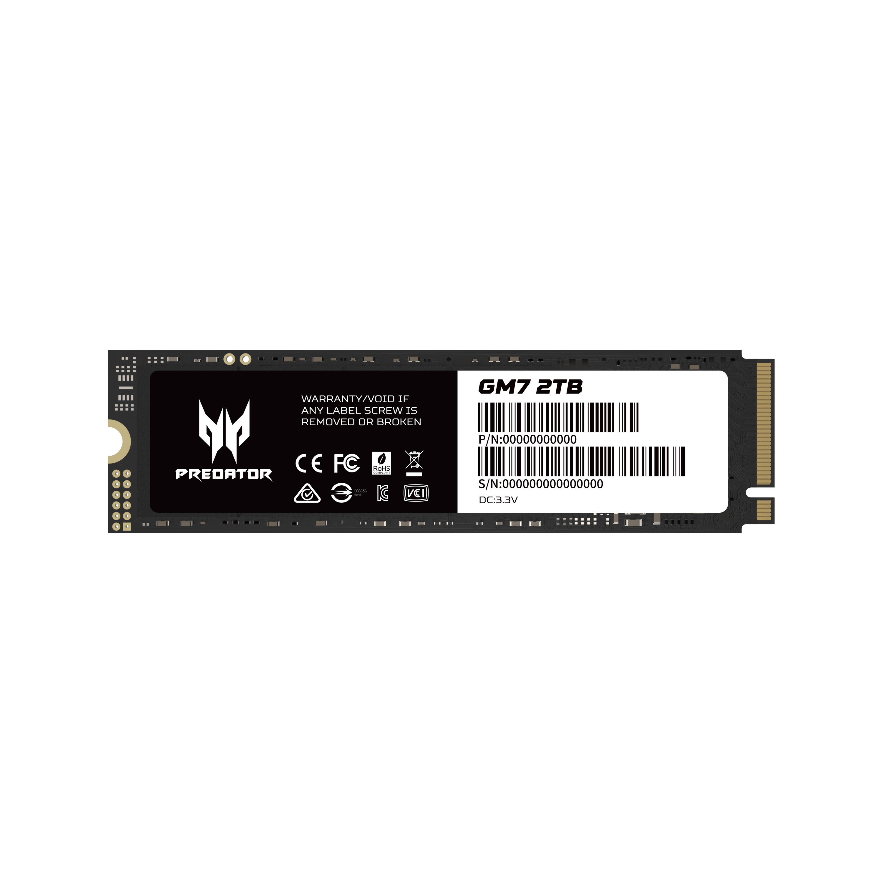 Ssd nvme predator gm7 2tb bl.9bwwr.119