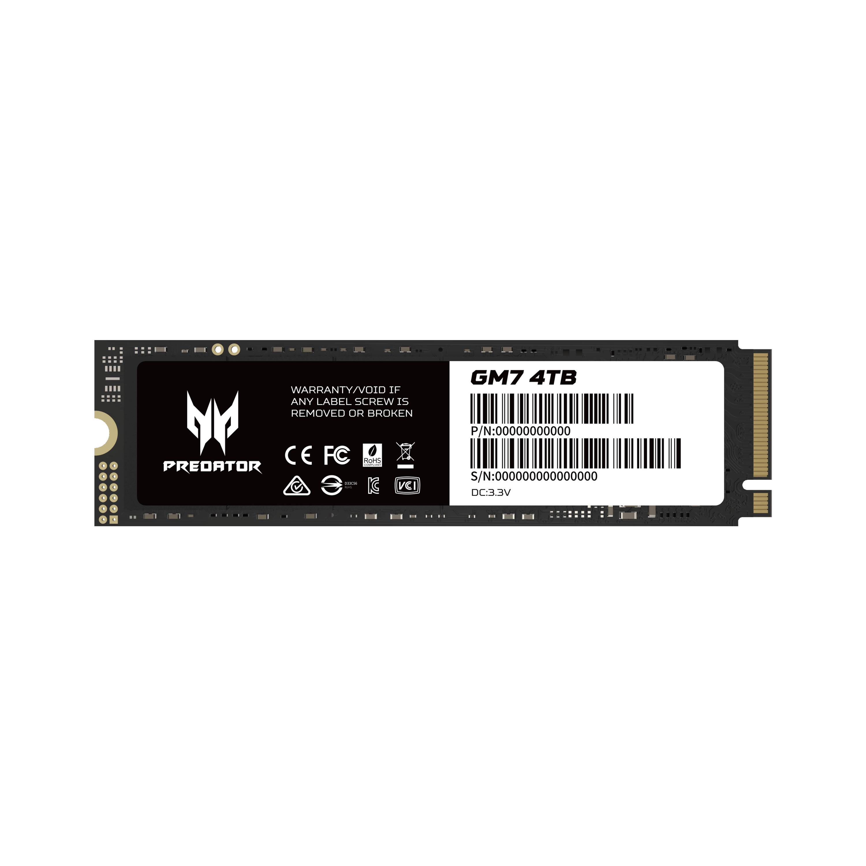 Ssd nvme predator gm7 4tb bl.9bwwr.120