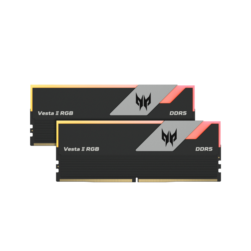 Ddr5 predator vesta ii rgb 32gb (2x16gb) color negro