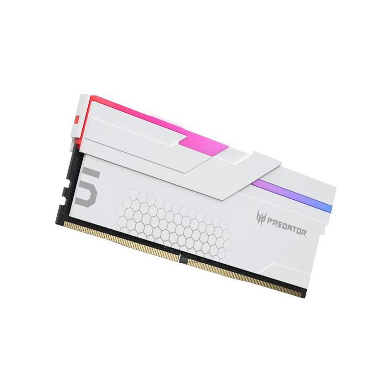 Memoria ddr5 predator rgb modelo hermes de 32gb (2*16gb) udimm 7200 mt/s bl.9bwwr.405