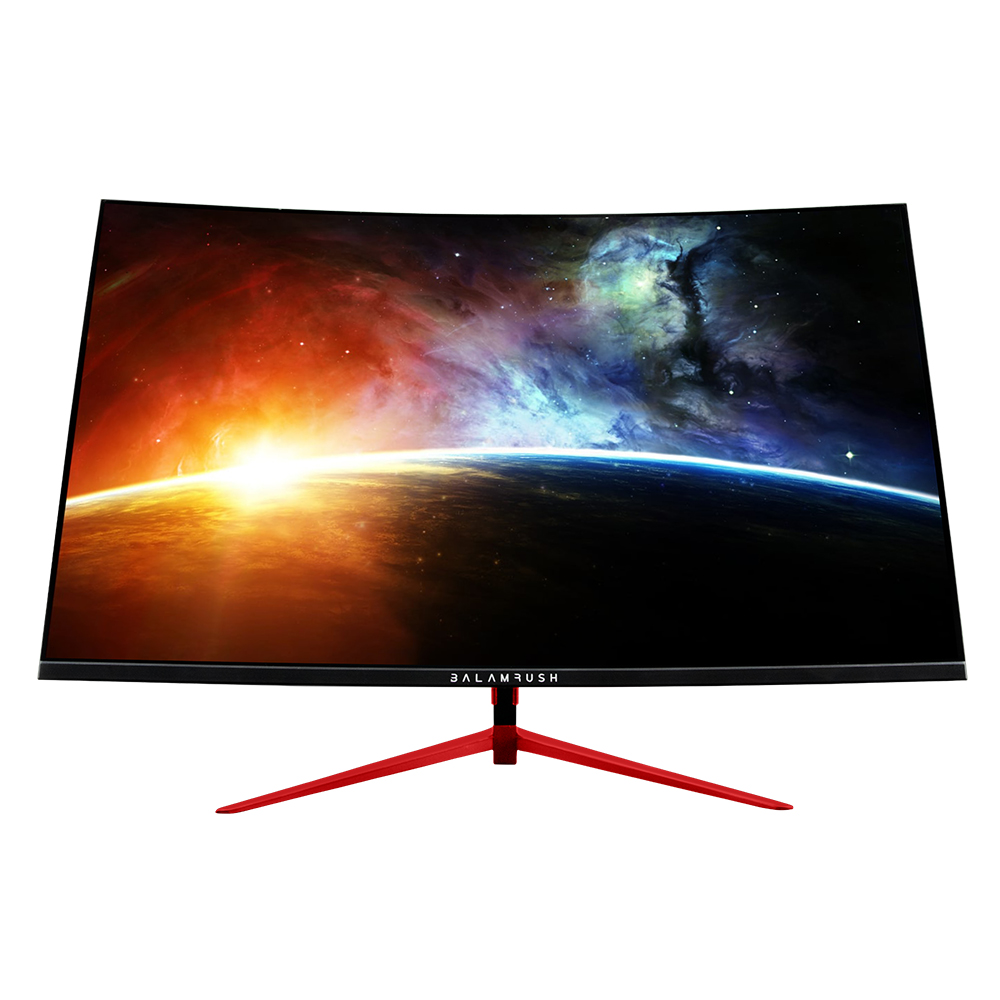 Monitor gamer balam rush 27 pulgadas curvo 165 hz fhd freesync negro ultra earth mtx27c